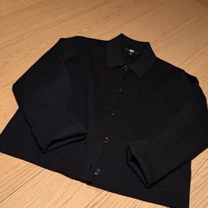 Uniqlo Collared Black Jacket